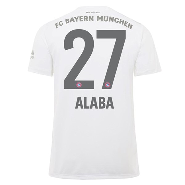 Camiseta Bayern Munich NO.27 Alaba 2ª Kit 2019 2020 Blanco